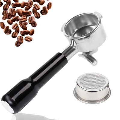 Espresso Portafilter 54mm Double Spout Compatible with Breville Bambino Plus (BES500) Infuser (BES840XL) 54mm Breville Barista Series-ABS Handle - Stainless Steel Filter Basked Included