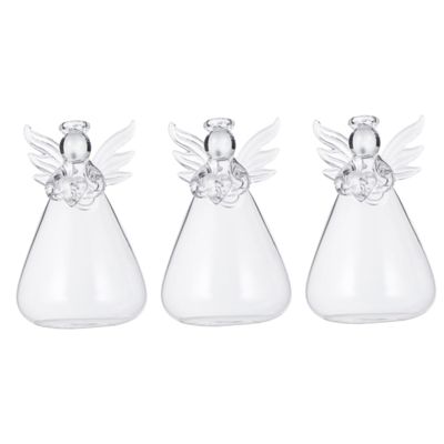 DECHOUS 3pcs Hanging Angel Shaped Vase Delicate Decor for Home Bedroom Room for Beautiful Plant Display and Eye-catching Centerpieces