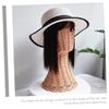 EXCEART Rattan Hat Display Rack Decorative Stand for Hats and Wigs for Home Retail Use Sturdy and Attractive Design for Showcasing Headwear Non-distorting Mannequin Shape view 3