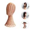 EXCEART Rattan Hat Display Rack Decorative Stand for Hats and Wigs for Home Retail Use Sturdy and Attractive Design for Showcasing Headwear Non-distorting Mannequin Shape view 4
