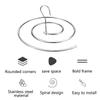 ABPETE Spiral Hanger,Laundry Hanger Dryer Rack,Stainless Steel Bed Sheet Drying Hanger, Space Saving Blanket Drying Rack Outdoor Indoor, Spiral Hanger for Bed Sheet Bath Towel view 3