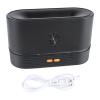 Tyenaza Color Flame Air Aroma Diffuser, Colorful Flame Air Aroma Diffuser Humidifier Mini Noiseless Essential Oil Diffuser for Home Office Black view 2