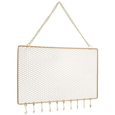 VOSAREA Jewelry Mount Necklace Organizer Earring Holder Metal Organizer Stand Home Decor Storage