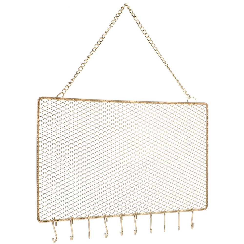 VOSAREA Jewelry Mount Necklace Organizer Earring Holder Metal Organizer Stand Home Decor Storage