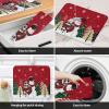 Christmas Tree Snowman Dish Drying Mats for Kitchen Counter, Snowflake Microfiber Absorbent Dish Drainer/Rack Mat,Reversible Hangding Quick Drying kitchen Drying Mat view 4