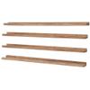 Long Floating Shelves for Wall 47 Inch,Real Wood Picture Ledge Shelf with Lip Set of 4,Photo Frame Storage Display for Living Room Nursery Room Bedroom Bathroom Kitchen Decor(Carbonized Black) view 1
