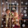 Christmas Snowflake Window Clings for Glass Windows Static Cling Snow Window Decals Anti-Collision Winter Window Stickers for Bird Strikes Vinyl Stickers Suncatcher Rainbow Stickers view 3
