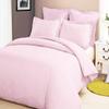 AHJ Beddings Emperor/Wyoming King Size 7 Piece Duvet Cover Set (15 inch Deep Pocket Sheet Set and Duvet Cover) - 600 Thread Count, 100% Egyptian Cotton - Pink Solid view 1