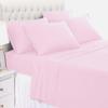 AHJ Beddings Emperor/Wyoming King Size 7 Piece Duvet Cover Set (15 inch Deep Pocket Sheet Set and Duvet Cover) - 600 Thread Count, 100% Egyptian Cotton - Pink Solid view 2