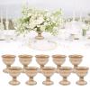 10 Pcs Gold Flowers Vases for Centrepieces,Wedding Table Centerpiece Decoration,Home Flower Stand for Birthday Ceremony Christmas Events,Indoor Mini Sized Plant Pots,Use in cCafe,Bar and Hotel view 3