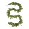 WBHome Real Touch Cypress Cedar & Pine Cone Evergreen Garland for Christmas Holiday Seasonal Outdoor/Indoor Home Decor, 9FT Long view 1