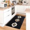 DEXDE Bathroom Rugs 24x36 Black Boho Aztec Bath Mat, Non Slip Western Geometric Bath Rugs Luxury Soft Absorbent Carpet for Bathroom Shower Kitchen Entryway Farmhouse Modern view 2