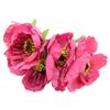 homeemoh Artificial Pink Flowers with Single Stem 6pcs Pink Silk Flower Small Fake Flower Decorative Bouquet for Wedding, Table Centerpiece, Vase, Home, Office view 1