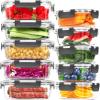 Skroam 10-Pack Glass Meal Prep Containers, Food Storage Containers with Snap Locking Lids, Airtight Bento Boxes for Microwave, Oven, Freezer and Dishwasher view 1