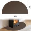 Hearth Rugs for Fireplaces Fire Resistant, 59 x 32 inch Fireproof Fireplace Mat Hearth Rug, Hearth Pads for Wood Stove Fireplace Indoor Outdoor, Protect Floors Carpets from Sparks Embers-Brown, 1mm view 2