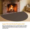 Hearth Rugs for Fireplaces Fire Resistant, 59 x 32 inch Fireproof Fireplace Mat Hearth Rug, Hearth Pads for Wood Stove Fireplace Indoor Outdoor, Protect Floors Carpets from Sparks Embers-Brown, 1mm view 3
