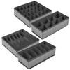 Cabilock 4pcs Underwear Storage Organizer Foldable Fabric Drawer Dividers for Socks Underwear and Accessories Sturdy Design Multiple view 1