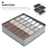 Cabilock 4pcs Underwear Storage Organizer Foldable Fabric Drawer Dividers for Socks Underwear and Accessories Sturdy Design Multiple view 2