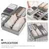 Cabilock 4pcs Underwear Storage Organizer Foldable Fabric Drawer Dividers for Socks Underwear and Accessories Sturdy Design Multiple view 3