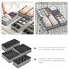 Cabilock 4pcs Underwear Storage Organizer Foldable Fabric Drawer Dividers for Socks Underwear and Accessories Sturdy Design Multiple view 4