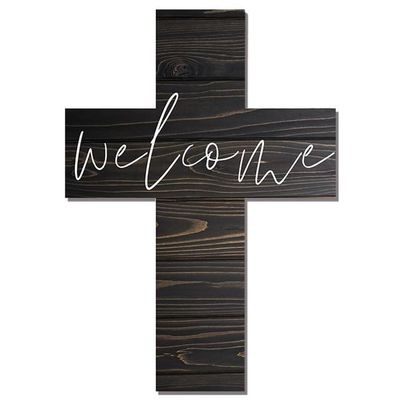 Imahoocool Wall Wooden Cross wood wall cross Home decor For Home Bathroom Church Room Decor Easter Christmas Gifts 13.9x9.9IN