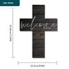 Imahoocool Wall Wooden Cross wood wall cross Home decor For Home Bathroom Church Room Decor Easter Christmas Gifts 13.9x9.9IN view 4