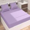 AHJ Beddings Emperor/Wyoming King Size 7 Piece Duvet Cover Set (18 inch Deep Pocket Sheet Set and Duvet Cover) - 600 Thread Count, 100% Egyptian Cotton - Lilac Solid view 4