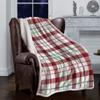 Check Plaid Sherpa Blanket Geometric Pattern Sherpa Fleece Throw Blanket Warm Soft Cozy Blanket Fuzzy Blanket Lightweight Plush Blankets for Bed Couch Sofa 60" x 80" view 2