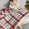 Check Plaid Sherpa Blanket Geometric Pattern Sherpa Fleece Throw Blanket Warm Soft Cozy Blanket Fuzzy Blanket Lightweight Plush Blankets for Bed Couch Sofa 60" x 80" view 4
