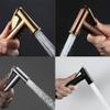 GORKEM High Pressure Handheld Bidet Sprayer Round Toilet Sprayer Brass Ergonomic Design Bathroom Washroom Accessories, G 1/2 Interface,Rose Gold (Color : Rose Gold) view 2