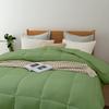 The OutNeT Soild 3 Piece Moss Down Alternative Comforter Queen/Full XL(88x92Inch) Hypoallergenic, Machine Washable, All Season 100% Cotton Fabric,Premium Bedding Comforter with 8 Tabs. view 3