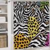 ZGDPBYF Zebra Cheetah 3 Piece Bath Mats Blackwhite Leopard Stripe Colorful Animal Stitching Waterproof Non Slip Bath Mat Set, Washable Rug for Bathroom,-3-Piece Set view 2