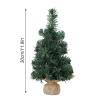 belupai 3PCS Mini Tabletop Christmas Tree,10in Green Small Xmas Tree Artificial Miniature Pine Tree with Burlap Base for Indoor Outdoor Home Fireplace Decor(Green) view 2