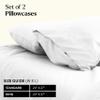 Miracle Made Extra Luxe Cool-to-The-Touch Pillowcase Set, 2-Piece  Soft, Breathable, Silver-Treated Cotton Covers  King/Cali King Size, White view 2
