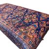 EASTERNRUGARTS Boho Geometric Rug Upholstered Ottoman Bench, Piano Bench, Blue Decorative Entryway Bench, Bedroom Ottoman, Kitchen Dining Bench, Footstool Ottoman (18x18X48, Blue-Pink) view 3