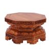 CLoxks Vase Bonsai Base Wooden Vase Base Wooden Buddha Statue Base Heightened Eight-Sided Lotus Seat Guanyin God of Wealth Vase Carved Display Stand Bonsai Base (Color : Brass) view 1