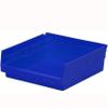 Shelving Inc. 11-5/8"d x 6-5/8"w x 4"h Nesting Shelf Bins, Blue, 12 Count view 1