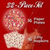 Silver Buffalo Coca-Cola Vintage Santa Christmas Collage 32 Pack Partyware Disposable Paper Plates and Napkins view 2