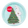 Silver Buffalo Coca-Cola Polar Bears Christmas Tree 32 Pack Partyware Disposable Paper Plates and Napkins view 4