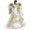 Northlight 18" White and Silver Angel Christmas Tree Topper, Unlit view 4