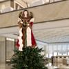 Northlight Angel with Wings Commercial Size Christmas Tree Topper - 3' - Brown and Red - Unlit view 2
