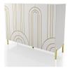 Furniture of America Taos White Wood Buffet Console Sideboard Cabinet view 1