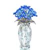 H&D HYALINE & DORA Blue Crystal Forget Me Not Flower Figurine,Flower Gifts for Women,Crystal Glass Flower Collectible Ornaments for Home Decor Table Centerpiece view 1