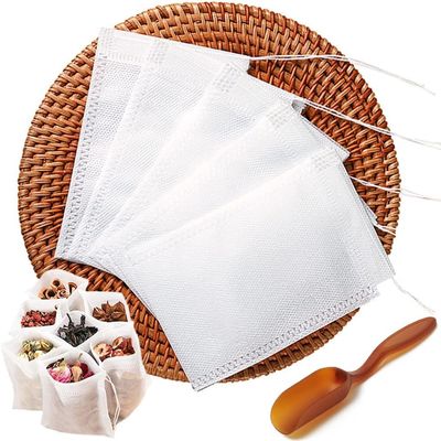 400pcs Disposable Tea Bags for Loose Leaf Tea With Free Tea Spoon - Filter Bags for Coffee, Spice, Herbs (QS218)