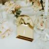 JINMURY Gold Mirror Arch Table Numbers for Wedding, 25 Pack 5x7" Gold Mirror Arch Acrylic Signs with Stand Acrylic Table Numbers 1-25, Perfect for Wedding Reception view 4