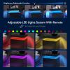 DobleCliCli LED End Table Set of 2, Modern Bedside Table with Storage, 20.5" Tall End Tables Bedroom Set of 2 with 2 Drawers, LED Furniture for Bedroom, Living Room, and Playroom, Black view 4