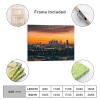 11"x14" Canvas Wall Decor Artwork Sunset City Landscape Canvas Wall Art Poster Print Modern Painting Pictures Home School Office Classroom Decor Birthday Gift for Women Men Kids view 2