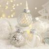 25Pcs Christmas Ornaments Sets 2.36 Christmas Ball Ornaments Christmas Tree Ornaments Shatterproof Xmas Balls Bulbs for Holiday Wedding Party Christmas Tree DecorationSilvery White view 3