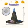 ZISHAK Canadian Smokey Mountain Cliff Halloween Witch Hat For Women,Ultimate Party Hat For Best Halloween Costume Ensemble view 3