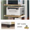 YLQFGUVWK Media Storage Cabinet, Audio Video Media Stand Cabinet with 3 Shelves, Wooden Corner Shelf Assembly Cabinet Modern AV Cabinet with Height Adjustable Wooden Shelves view 4